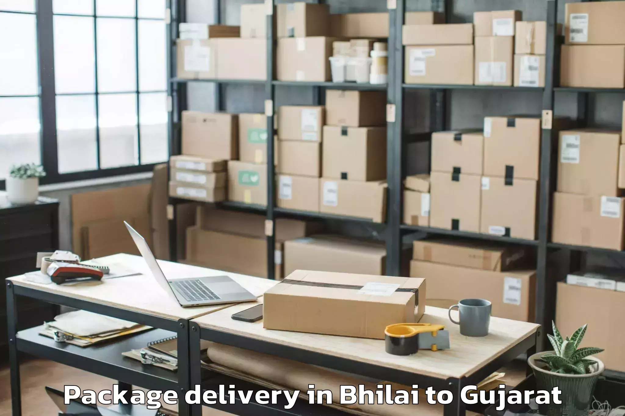 Bhilai to Dhasa Package Delivery Booking